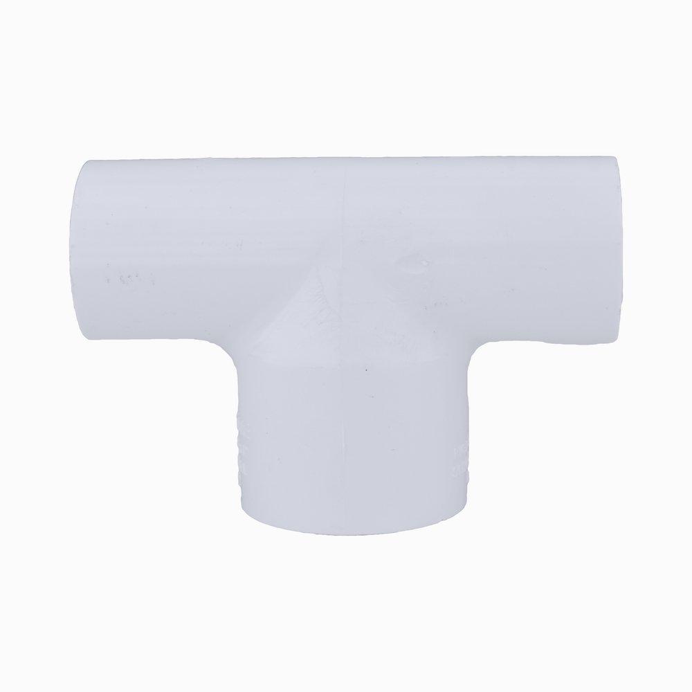 White PVC Schedule 40 Tee 