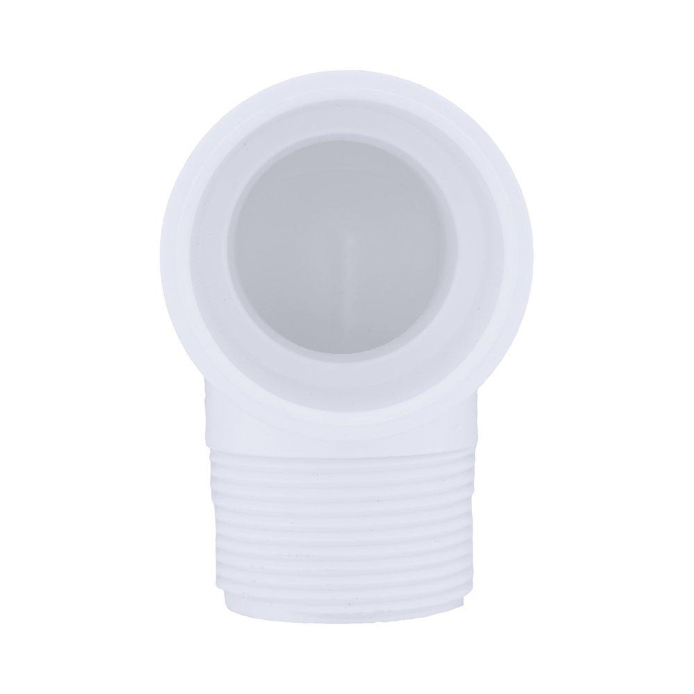 White PVC Schedule 40 90&deg; Socket x MPT Elbow 