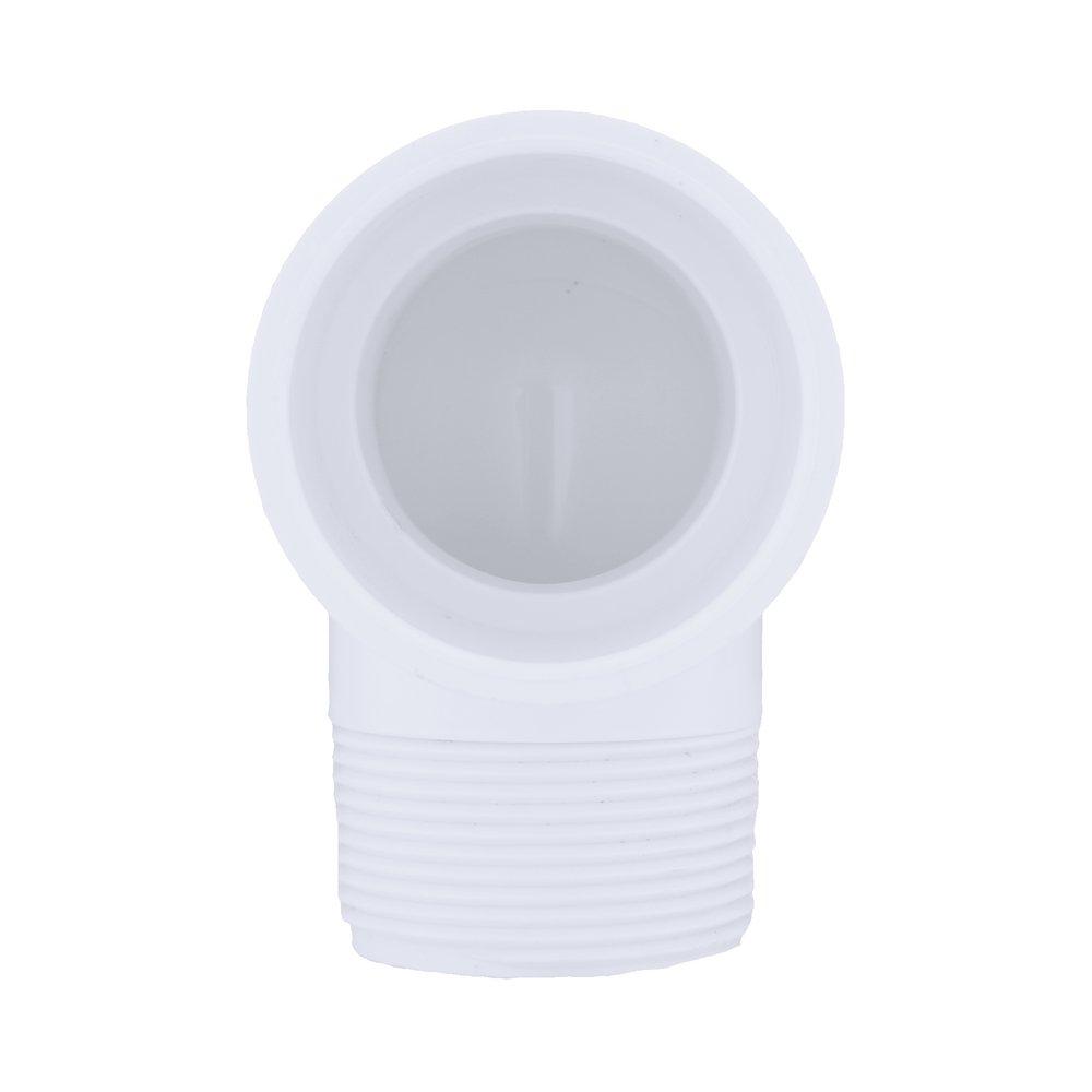 White PVC Schedule 40 90&deg; Socket x MPT Elbow 
