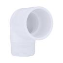 White PVC Schedule 40 90&deg; Socket x MPT Elbow 