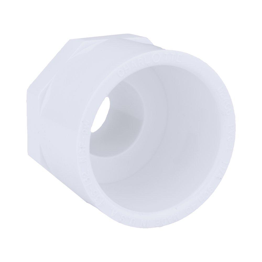 White PVC Schedule 40 Male Adapter 