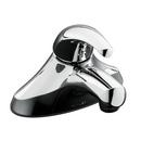 Deckmount Centerset Bathroom Sink Faucet with Double Lever Handle in Polished Chrome