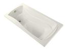 72 in. x 36 in. Soaker Alcove Bathtub with Left Drain in Biscuit