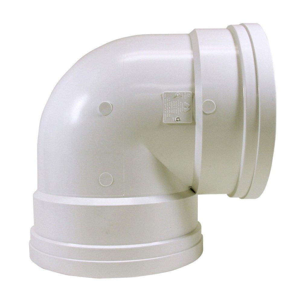 TRENCH TOUGH PLUS Gasket 90 Degree SDR 35 Plastic Sewer Elbow 