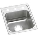 15 x 17-1/2 in. 1 Hole Stainless Steel Single Bowl Drop-in Kitchen Sink in Brushed Satin
