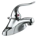 3-Hole Deckmount Centerset Commercial Bathroom Sink Faucet with Pop-Up Drain and Single Lever Handle in Polished Chrome