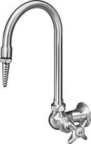 1-Hole Wall Mount Tin Lined Distilled Water Faucet with Single Cross Handle in Polished Chrome