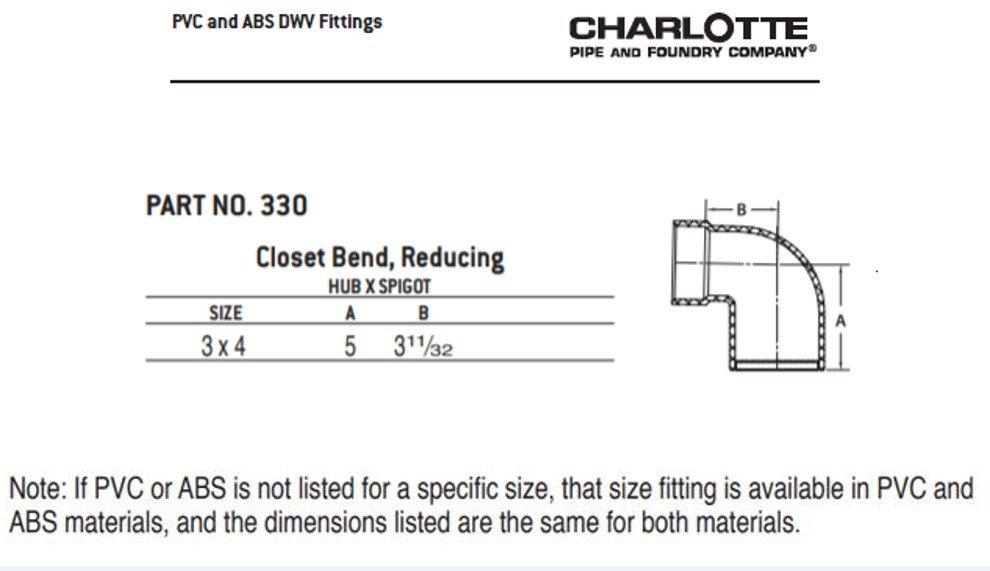 Black ABS DWV 45&deg; Elbow 