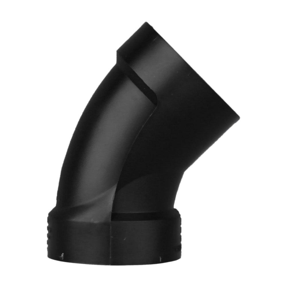 Black ABS DWV 45&deg; Elbow 