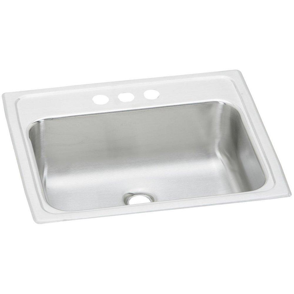 Elkay Brushed Satin Single Bowl Stainless Steel Lavatory Sink 
