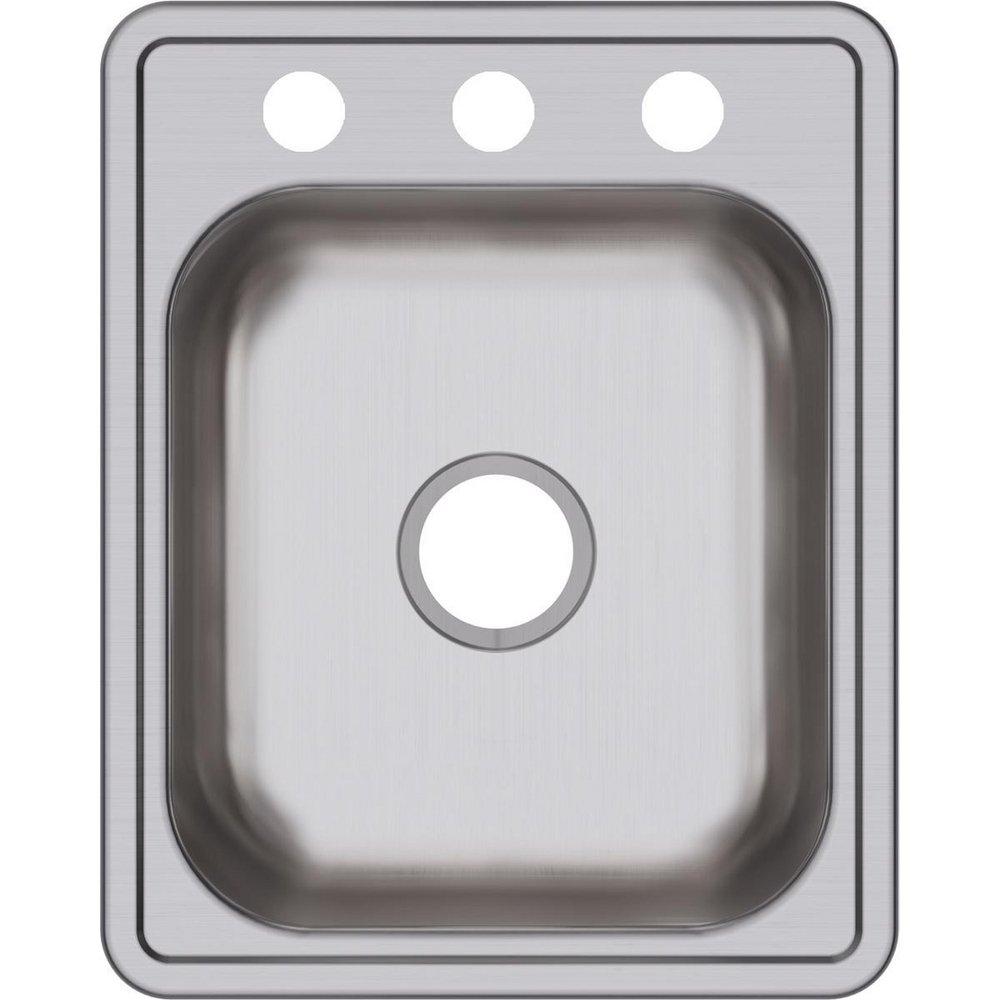 Dayton Satin 17 x 21-1/4 in. Drop-in Stainless Steel Bar Sink 
