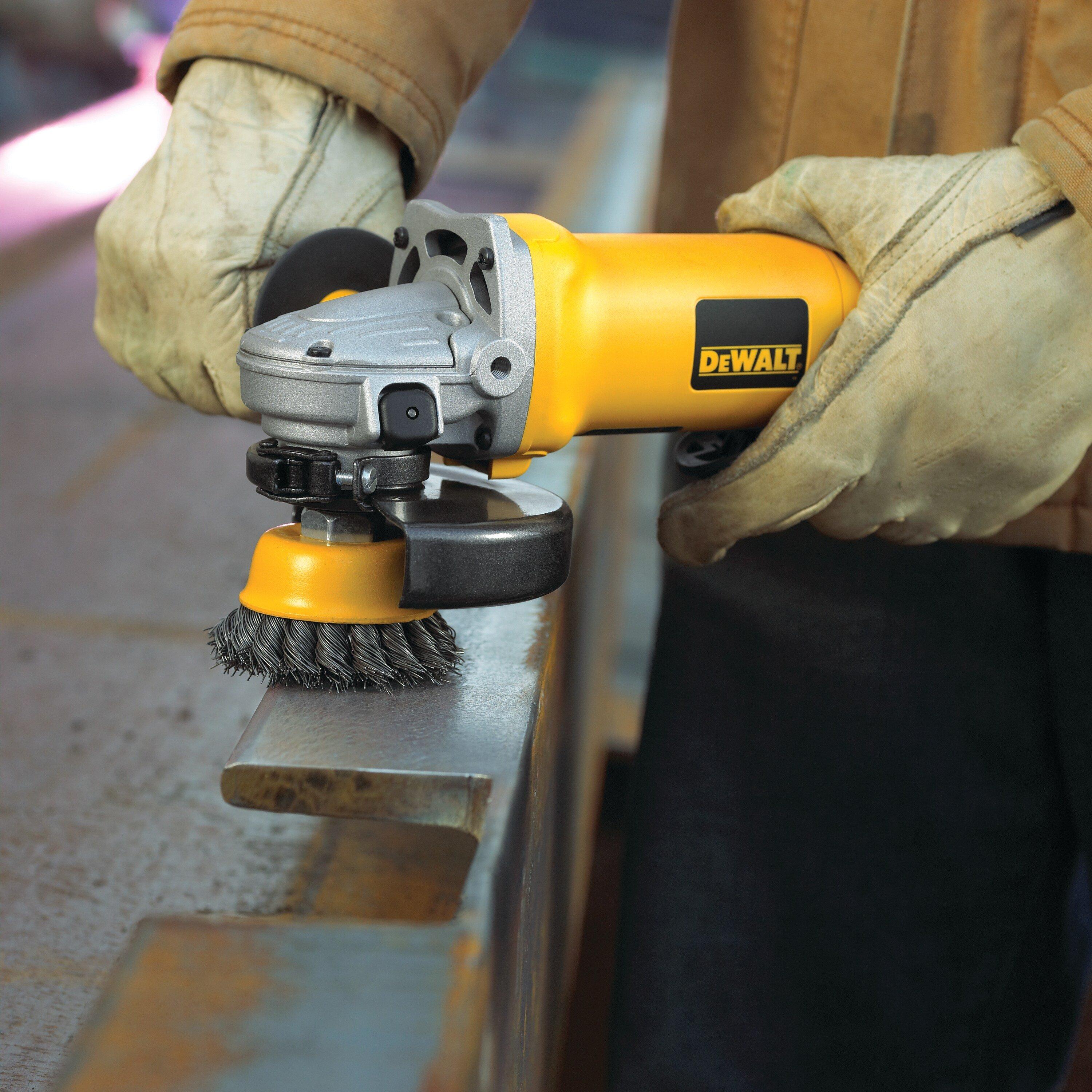 DEWALT Black 3 in.Carbon Steel Knotted Cup Brush 