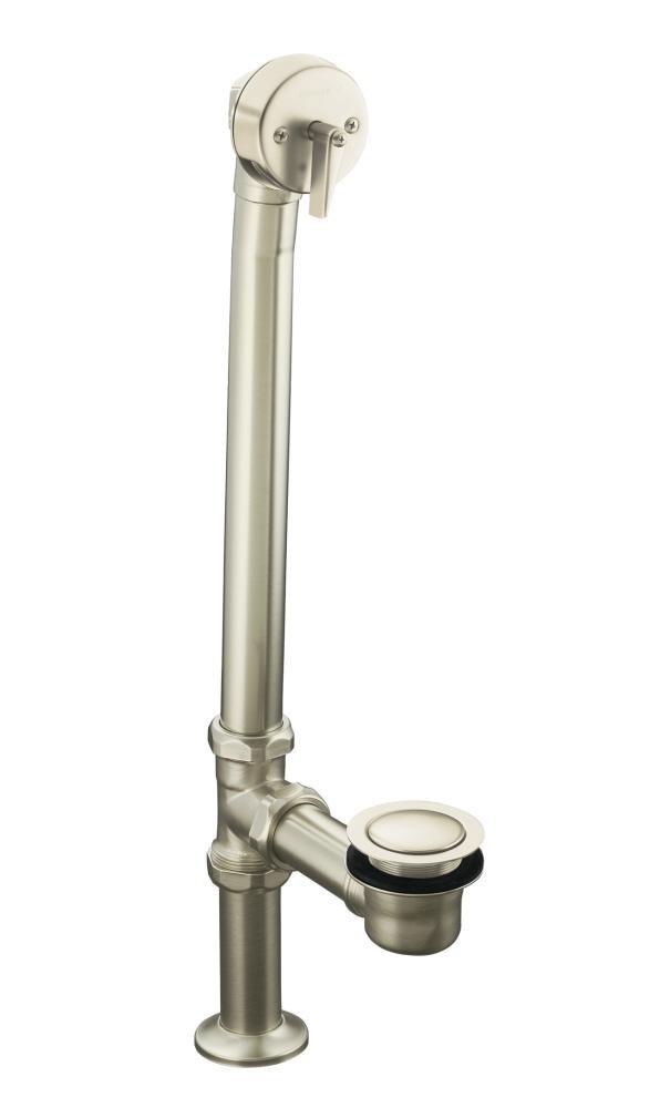 KOHLER Vibrant® Brushed Nickel Brass Trip Lever Drain 