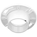 White Closet Flange with Pipe Stop 