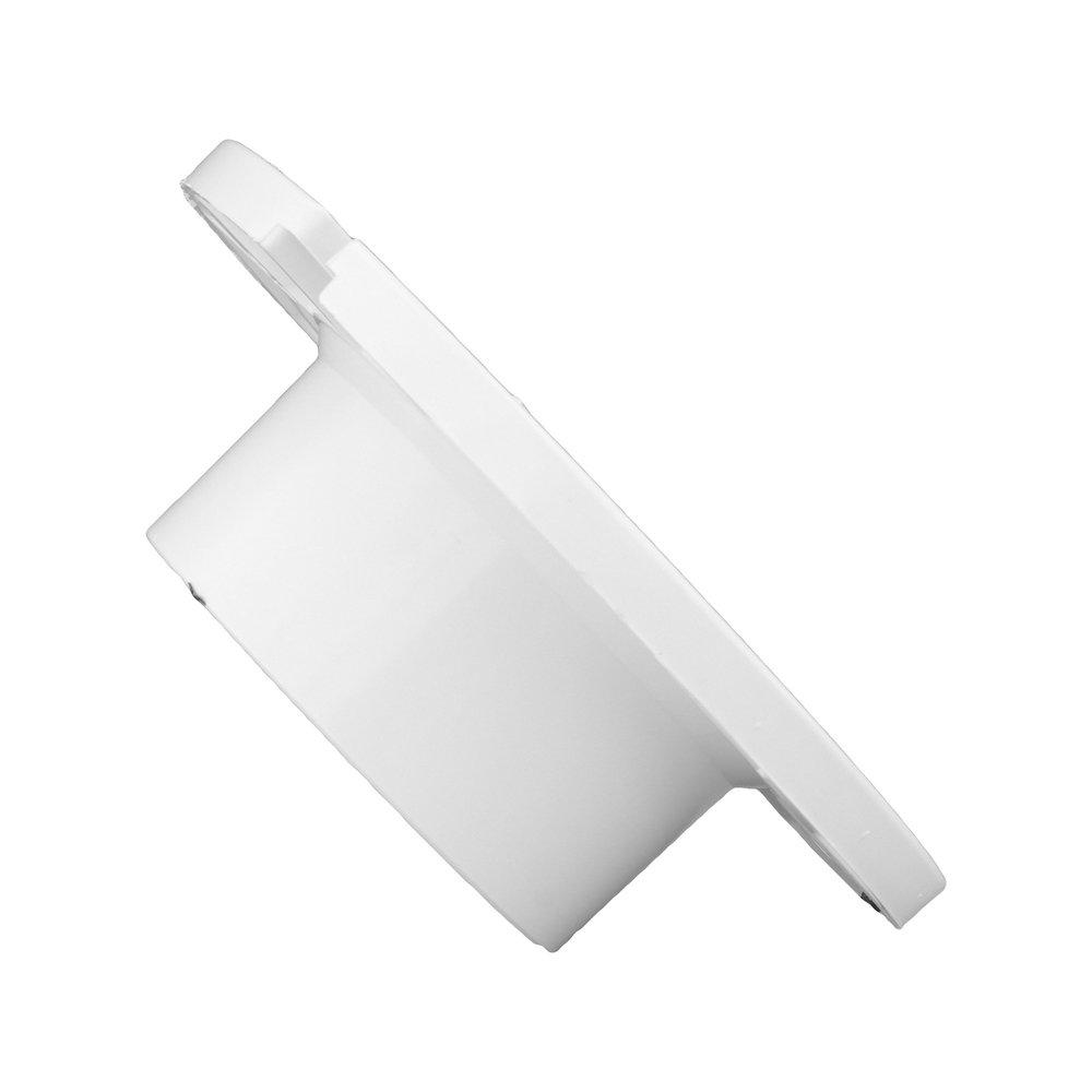White Closet Flange with Pipe Stop 