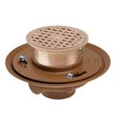 Jay R. Smith No Hub Cast Iron Nickel Bronze Floor Drain 