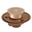 2 in. No Hub Cast Iron Nickel Bronze Floor Drain