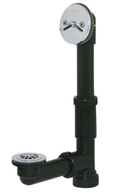 Plastic Trip Lever Drain in Polished Chrome