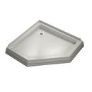 42 in. Neo-angle Shower Base in Ice Grey