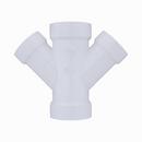 White PVC DWV Double Wye 