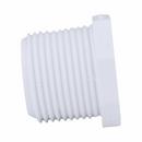 White PVC Schedule 40 MPT Plug 