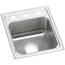 Elkay Brushed Satin 15 x 17-1/2 in. Stainless Steel Single Bowl Drop-in Kitchen Sink in Brushed Satin 