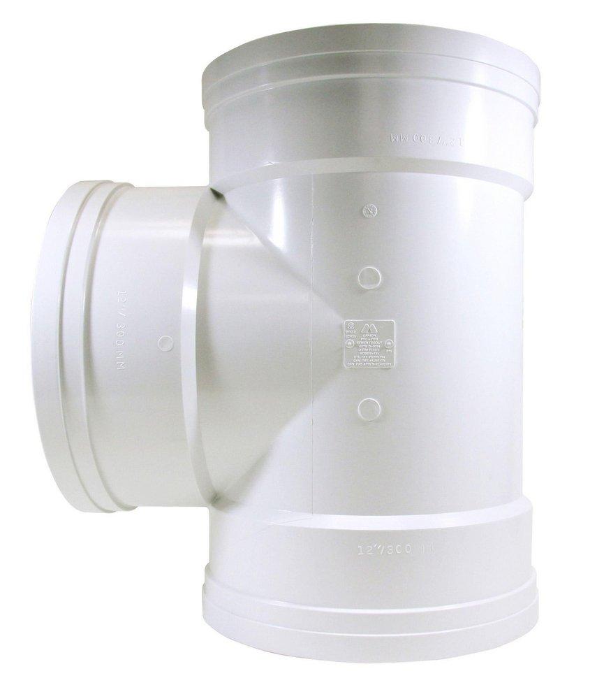 TRENCH TOUGH PLUS Gasket Straight SDR 35 PVC Sewer Tee 