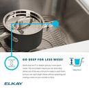 Elkay Lustrous Satin 25 x 22 in. Stainless Steel Single Bowl Drop-in Kitchen Sink in Lustrous Satin 