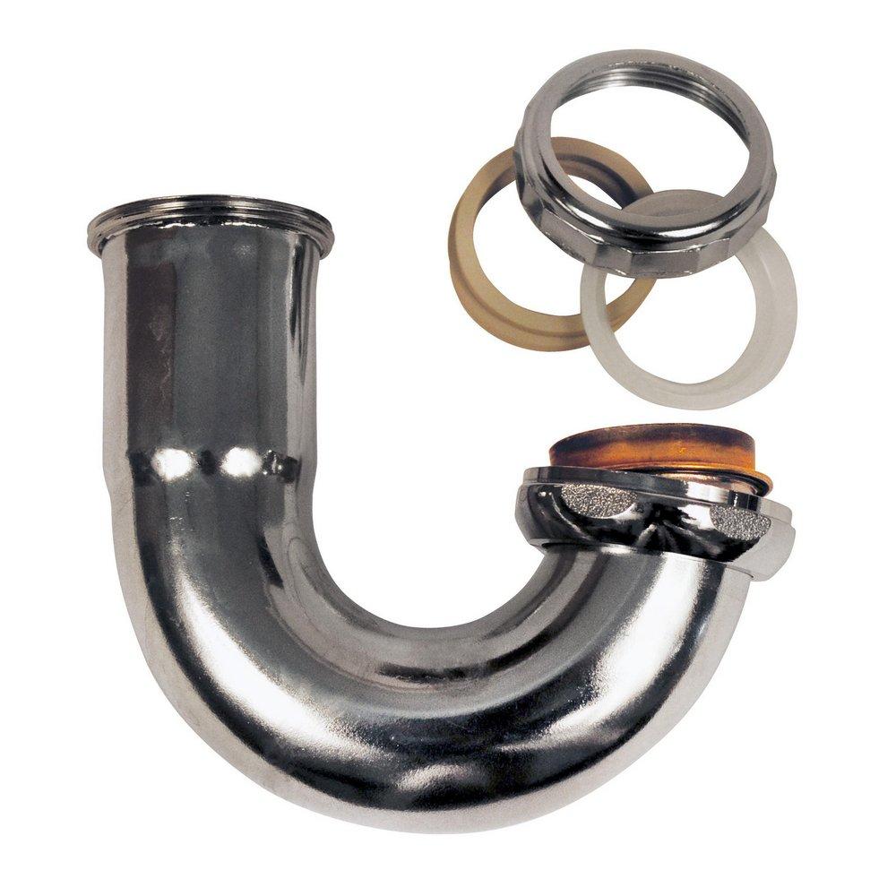 1-1/2 20 Gauge Washer JT SINK J-BEND Polished Chrome 