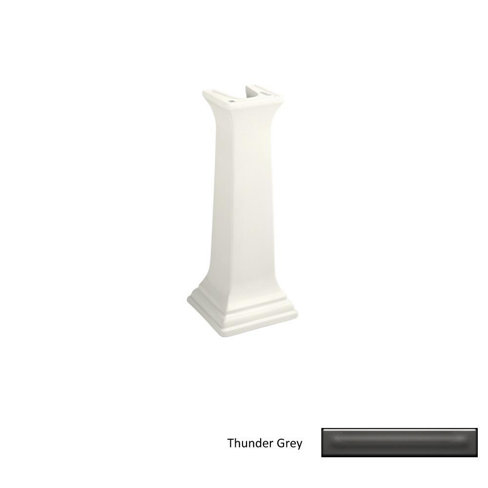 KOHLER Thunder&trade; Grey Pedestal Sink Base 