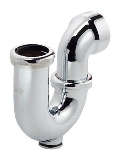 1-1/2 x 1-1/2 in. Cast Brass P-Trap with Clean-Out