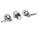 KOHLER Polished Chrome Two Handle Widespread Bathroom Sink Faucet 