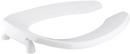 KOHLER White Elongated Open Front Toilet Seat 