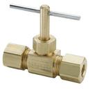 Parker Hannifin Compression Brass Inline Needle Valve 