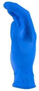 Majestic Glove Blue 6 mil Powder Coated Rubber Ambidextrous and Industrial Disposable Gloves in Blue (Box of 100) 