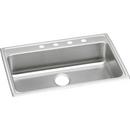 31 x 22 in. No Hole Stainless Steel Single Bowl Drop-in Kitchen Sink in Lustertone
