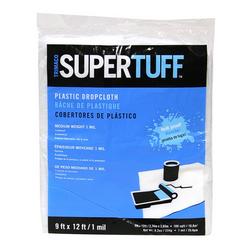 9 x 12 ft. 1 mil Plastic Drop Cloth