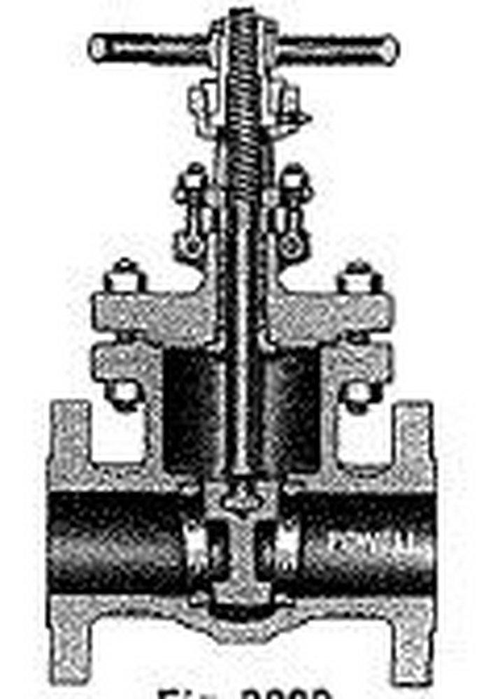 William Powell Co Cast Carbon Steel Standard Port Butt Weld Gate Valve 