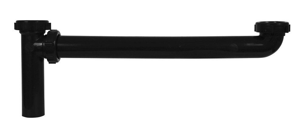 Dearborn Black Slip-Joint End Outlet Waste in Black 