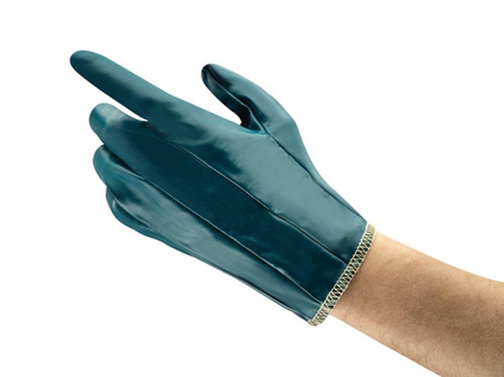 Ansell Occupational Healthcare Blue Nitrile Coated Cotton Gloves in Blue 