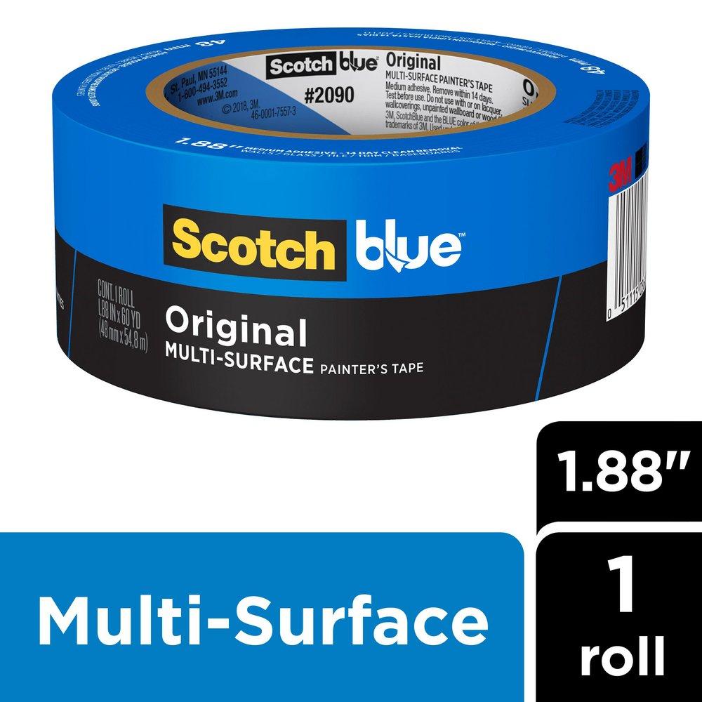 ScotchBlue&trade; Blue 60 yd. x 1-22/25 in. Painter Tape 