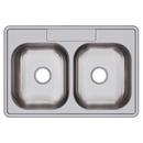 Elkay Lustrous Satin 19X14 Three Hole Single Band Stainless Steel Lavatory 