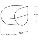 Kimberly Clark Smoke Grey 10 in. Hard Roll Towel Dispenser 