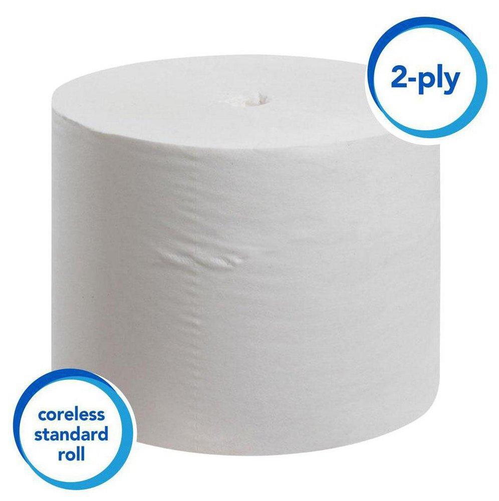 Scott® White 4 in. 2-Ply Bathroom Tissue in White (Case of 36) 