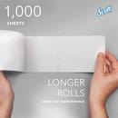 Scott&reg; White 4 in. 2-Ply Bathroom Tissue in White (Case of 36) 