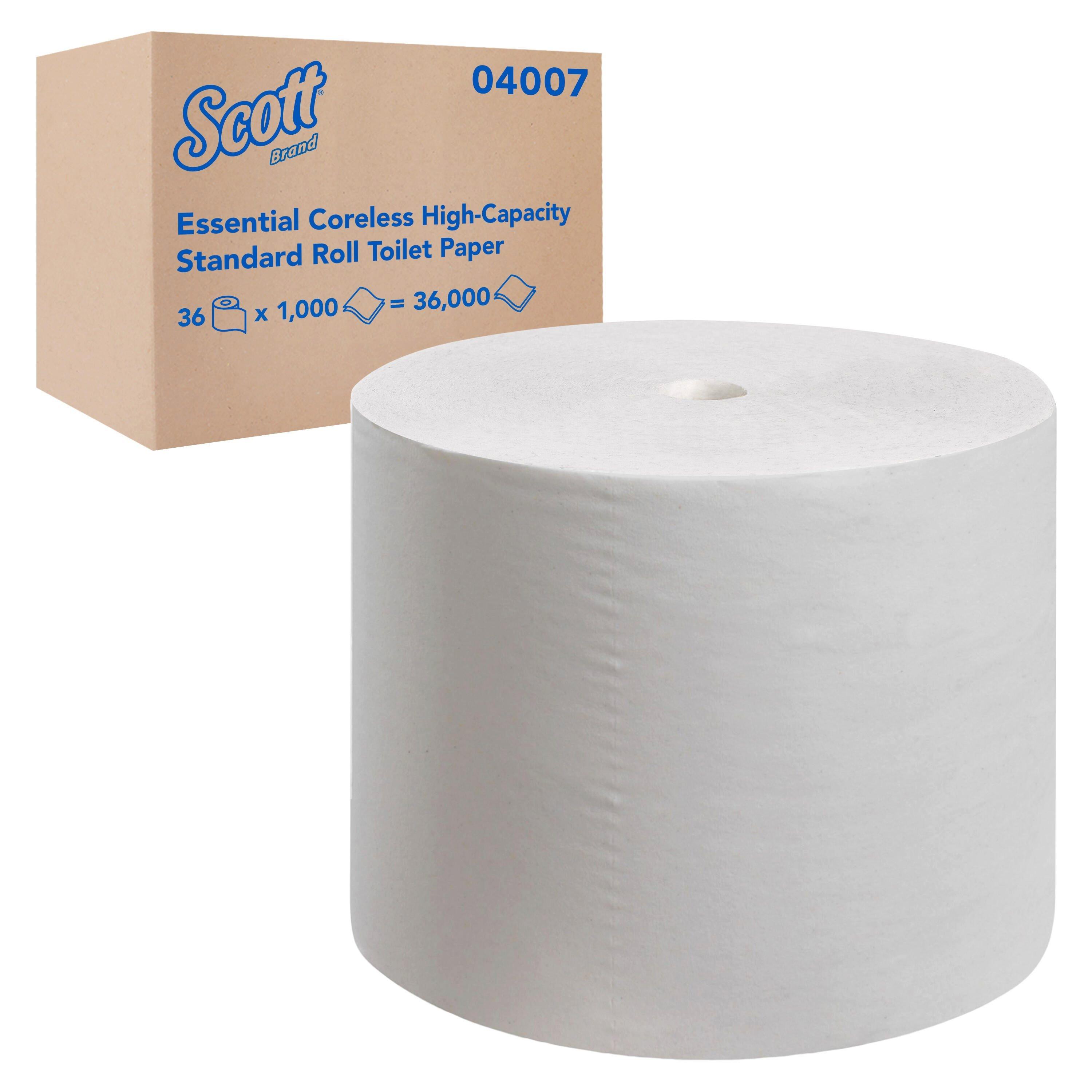 Scott&reg; White 4 in. 2-Ply Bathroom Tissue in White (Case of 36) 