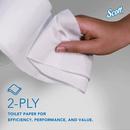 Scott&reg; White 4 in. 2-Ply Bathroom Tissue in White (Case of 36) 