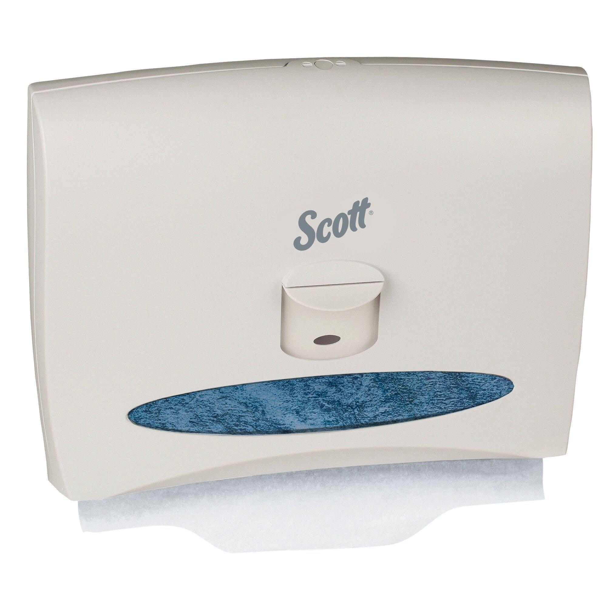 Kimberly Clark Pearl White Closet Seat Cover Dispenser 