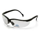 Clear Lens Black Frame Safety Glasses