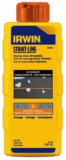 Irwin Industrial Tool Fluorescent Orange Hi-Viz Marking Chalk 